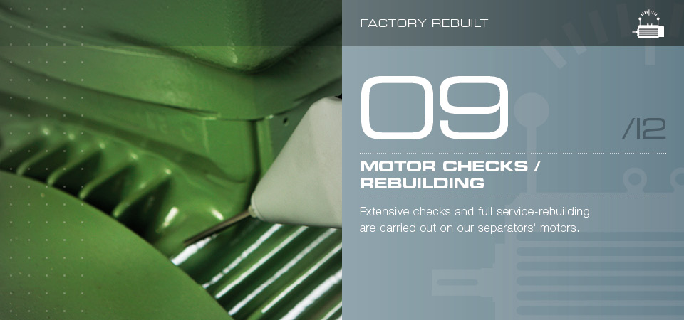 Motor checks / rebuilding